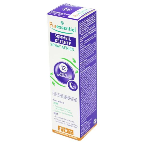 PURESSENTIEL SOMMEIL DÉTENTE Spray Aérien 75ml aux 12 Huiles Essentielles