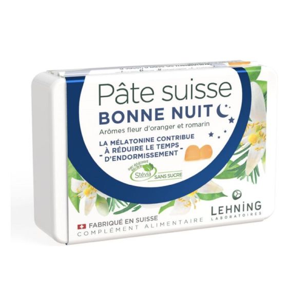 PATE SUISSE Bonne Nuit 40 Gommes - Endormissement, Décalage Horaire