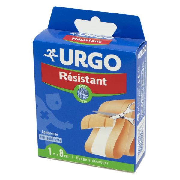 URGO RESISTANT  Pansement / Bande à Découper 8cm x 1m - Bte/1