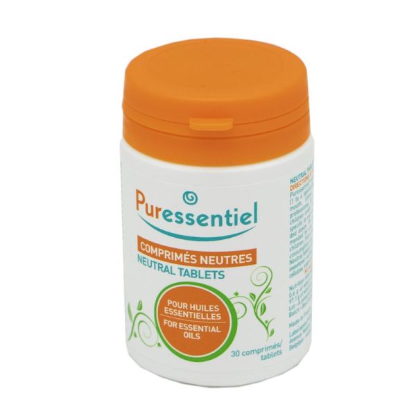 PURESSENTIEL 30 Comprimés Neutres pour Huiles Essentielles