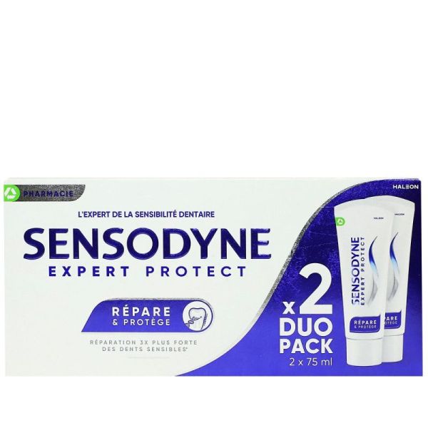 Sensodyne Expert Protect dentifrice répare et protège 2x75ml