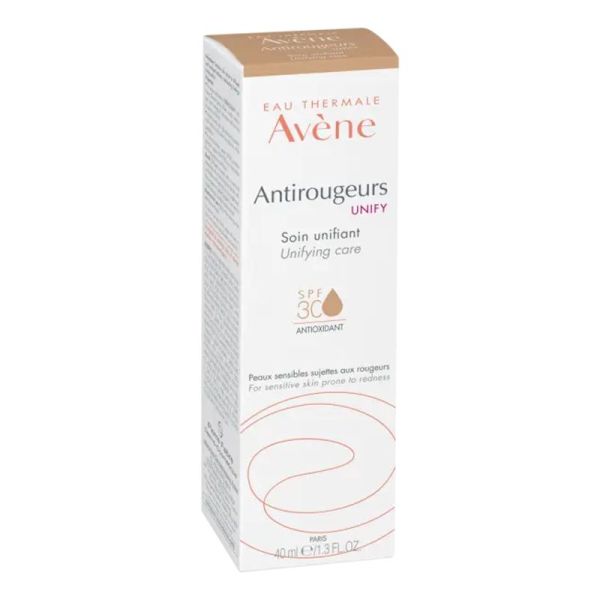 AVENE ANTIROUGEURS UNIFY Soin Unifiant Anti Oxydant SPF30 40ml - Peau Sensible