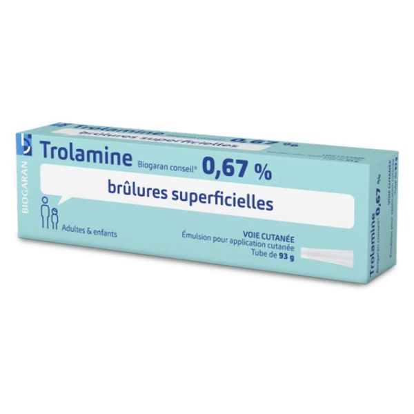 Trolamine 0.67% Biogaran Emulsion pour application cutanée 93 g