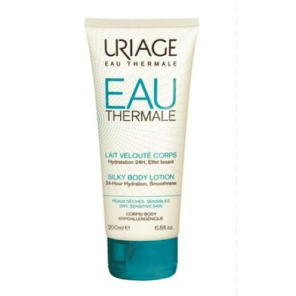 URIAGE Eau Thermale Lait Velouté Corps 200ml - Lait Hydratant 24H Corps - Peaux Sèches et Sensibles