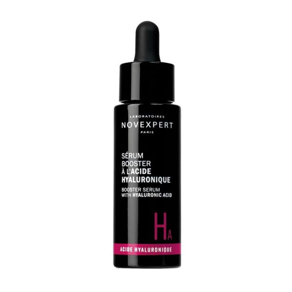 NOVEXPERT ACIDE HYALURONIQUE Sérum Booster Bio 30ml - Anti-Age Peaux Sèches, Normales à Mixtes