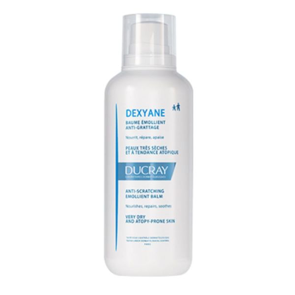 DEXYANE Baume Emollient Anti Grattage 400ml Visage et Corps - Peaux Très Sèches, à Tendance Atopique