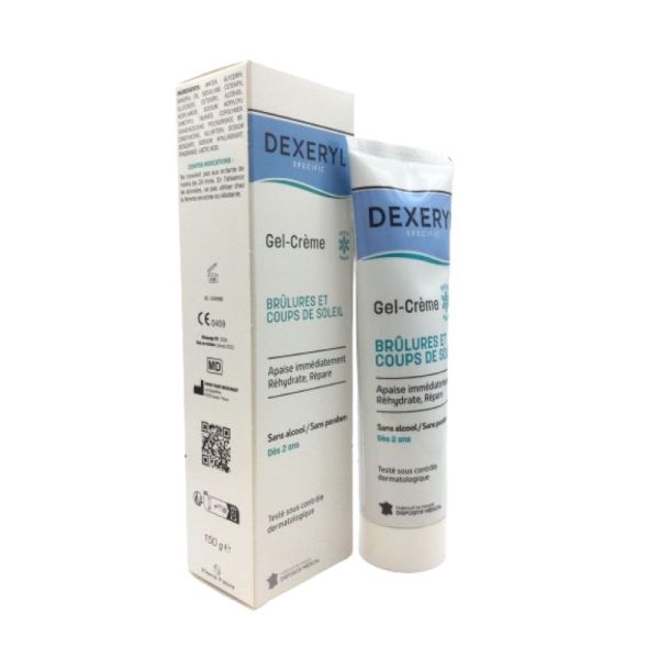 DEXERYL - Gel-crème - Brûlures et coups de soleil - 150 g - 3573994006558