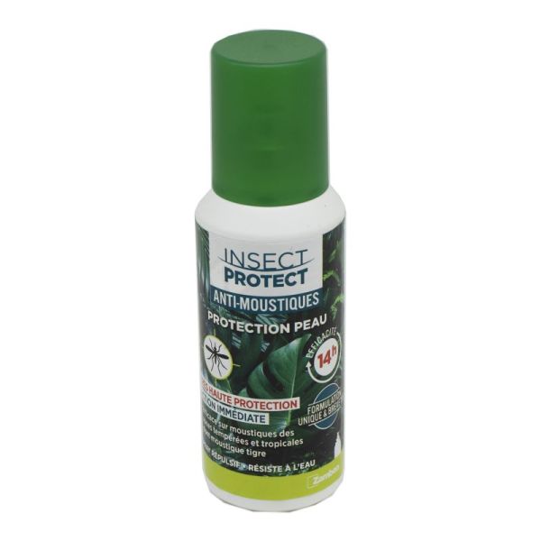 INSECT PROTECT ANTI-MOUSTIQUES Protection Peau 100ml - Zones Tempérées et Tropicales