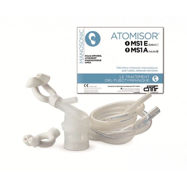 Nébulisateur ATOMISOR MS1A Adulte avec Embout Narinaire - Kit de Nébulisation pour MANOSONIC - N8664