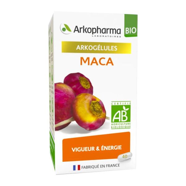 ARKOGELULES BIO Maca Bte/40 - Vigueur et Energie