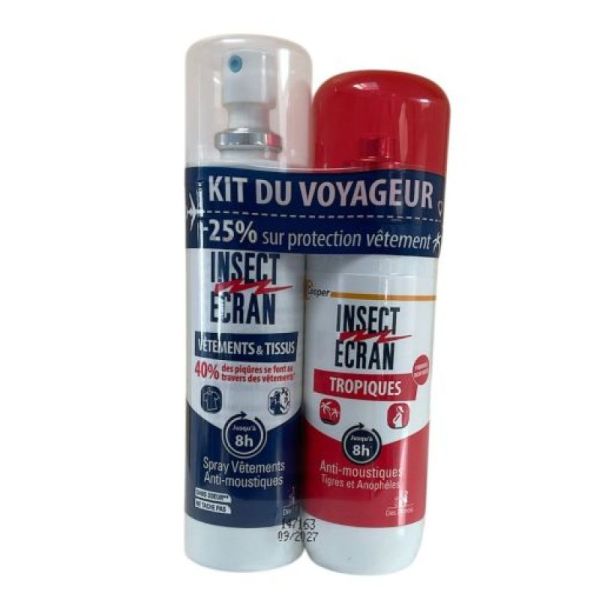 COOPER - Insect Ecran Kit du voyageur, Vêtements & tissus et tropique