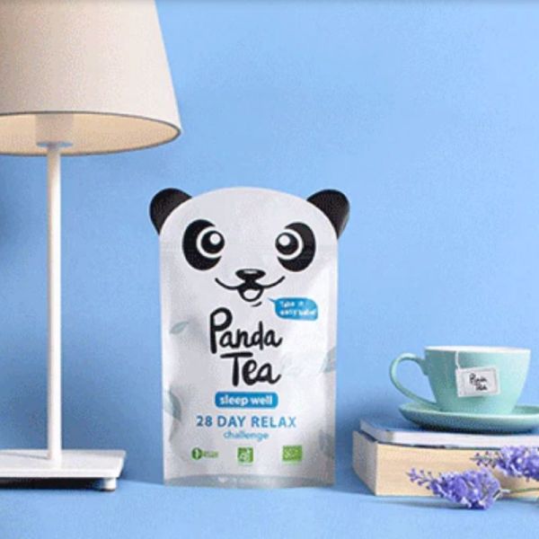 PANDA TEA SLEEP WELL 28 Sachets - Détente, Relaxation, Nuit Paisible - Menthe