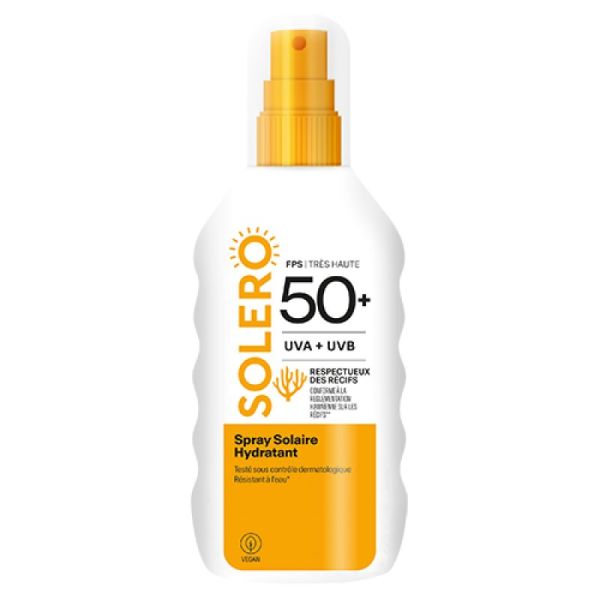 SOLERO 50+ - UVA+UB - Spray Solaire Hydratant - 200ML