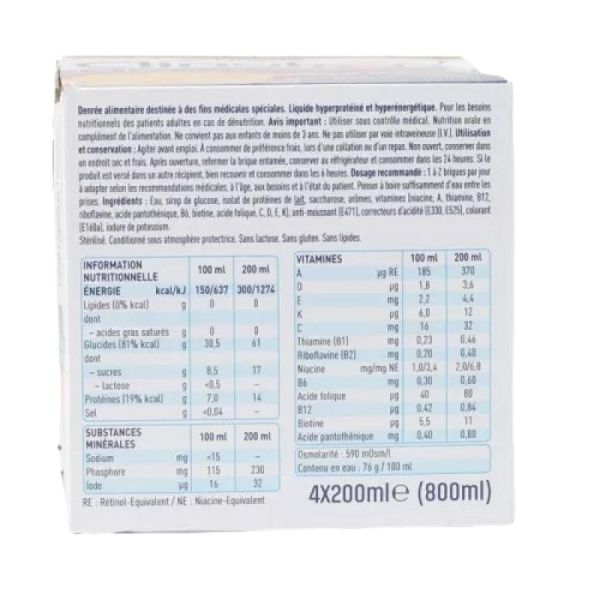 Nestlé Clinutren - Ultra fruity - saveur Orange - 4 x 200 ml