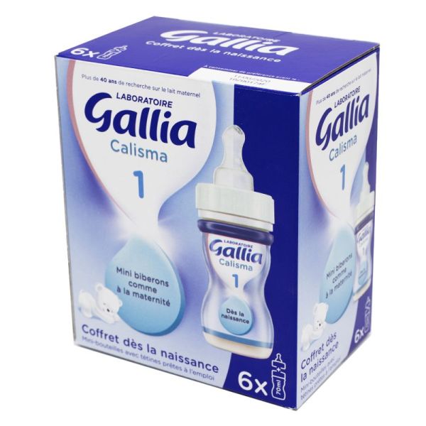 GALLIA CALISMA 1 Mini Biberons 70ml x6 avec Tétine - Lait Liquide Prêt à  l'Emploi - 0 à 6 Mois