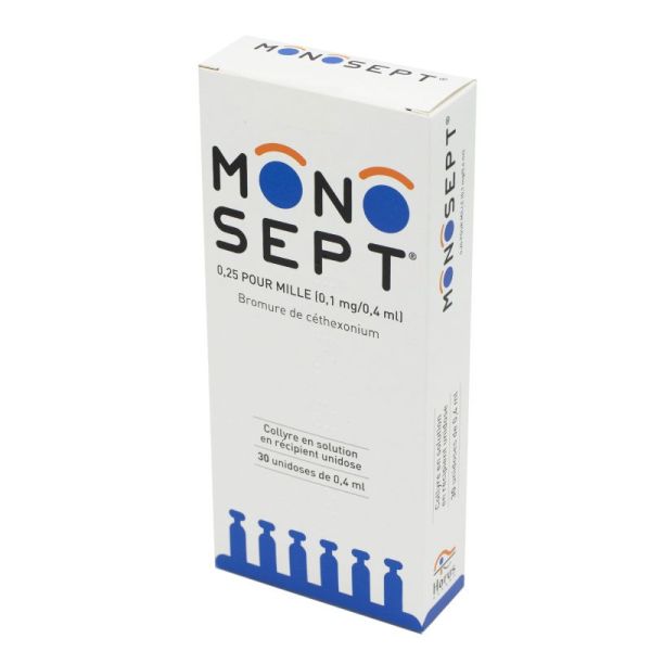 Monosept 0,025%, Collyre - 30 unidoses