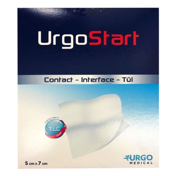 URGOSTART INTERFACE 5 x 7 cm - Bte/16 - Pansement Lipido-Colloïde Non Adhésif - Matrice TLC NOSF