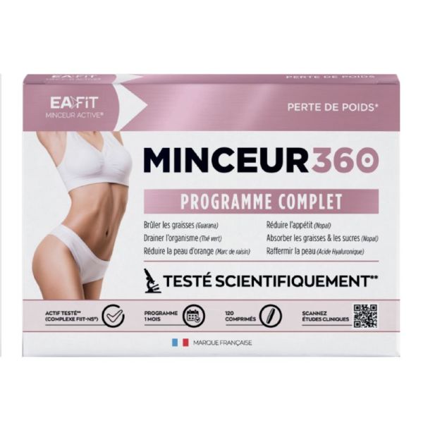 EAFIT MINCEUR 360 Programme Complet 120 Comprimés - Perte de Poids