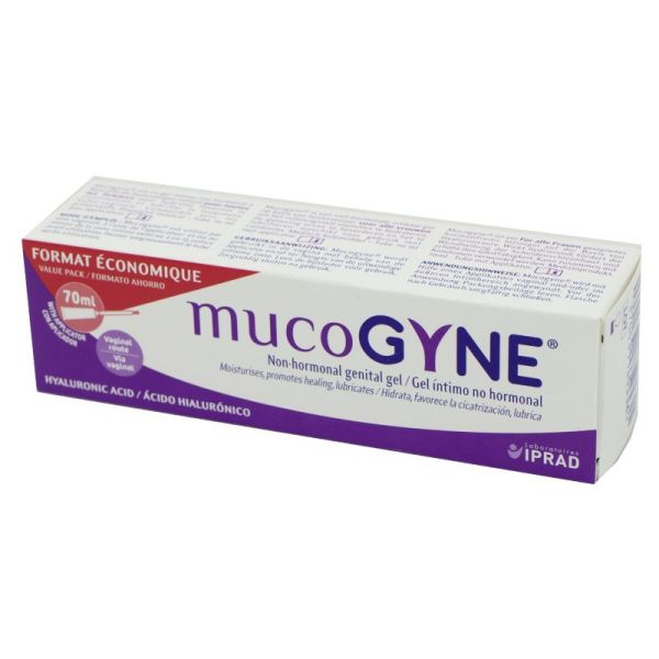 MUCOGYNE Gel Intime Non Hormonal 70ml - Sécheresse Vaginale, Muqueuses, Cicatrisation