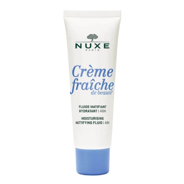 NUXE CREME FRAICHE DE BEAUTE Fluide Matifiant Hydratant 48H 50ml - Peaux Mixtes