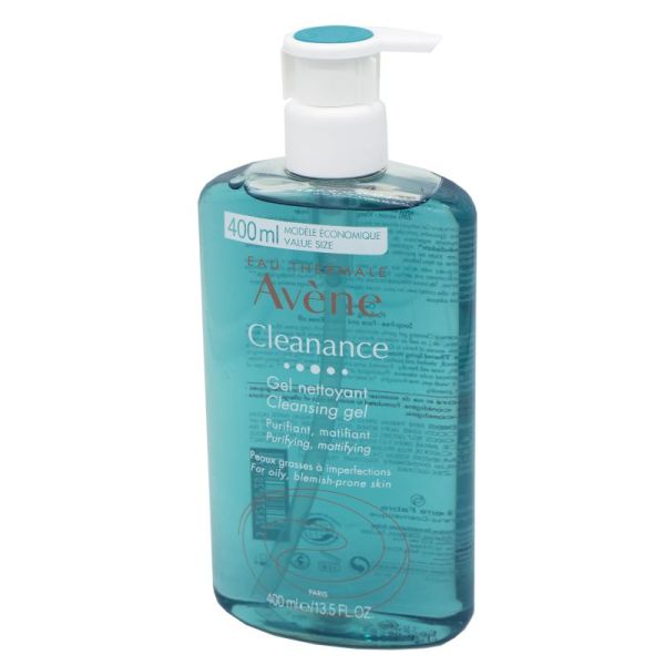 AVENE CLEANANCE Gel Nettoyant 400ml - Peaux Grasses à Imperfections, à Tendance Acnéique