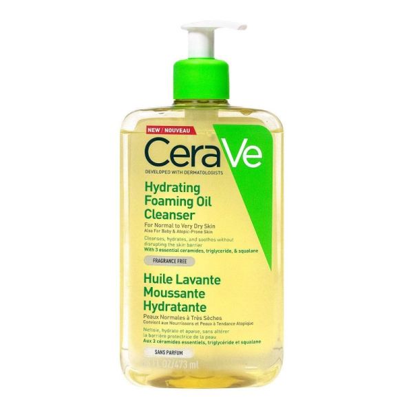 Cerave Huile lavante moussante peau normale 473ml