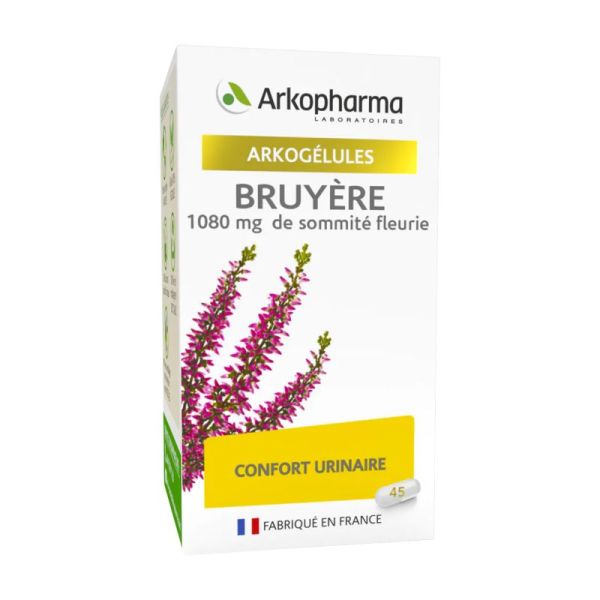 ARKOGELULES Bruyère 1080 mg de Sommité Fleurie Confort Urinaire - Bte/45 gélules