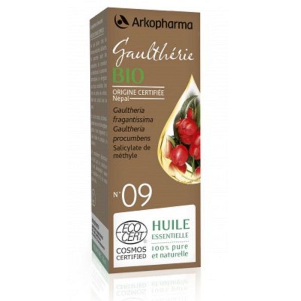 ARKOESSENTIEL BIO Gaulthérie n°09 - Fl/10ml - Huile Essentielle 100% Pure et Naturelle