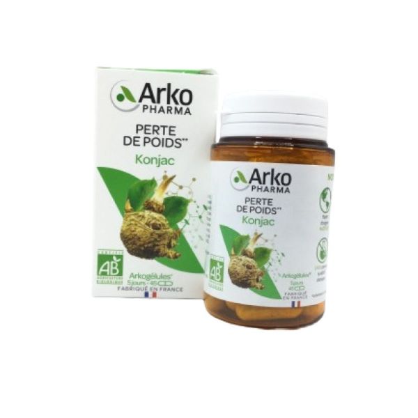 ARKOGELULES BIO Konjac 3000mg de Glucomannane - Bte/45 - Perte de Poids