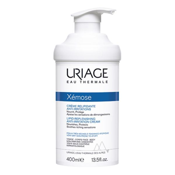 URIAGE Xémose Crème Relipidante Anti Irritations 400ml - Peaux très Sèches à Tendance Atopique