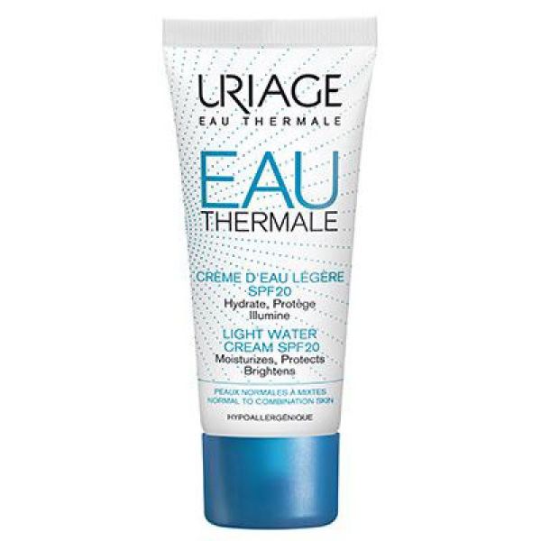 URIAGE Eau Thermale Crème d' Eau Légère SPF20 40ml- Hydratante Protectrice - Peaux Normales à Mixtes