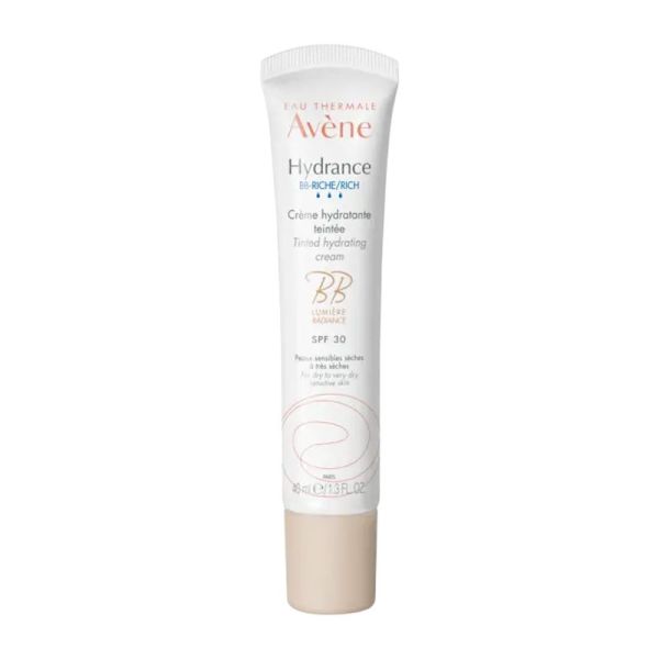 AVENE HYDRANCE BB Riche - Emulsion Hydratante Teintée SPF30 40ml, Peaux Sensibles Sèches très Sèches