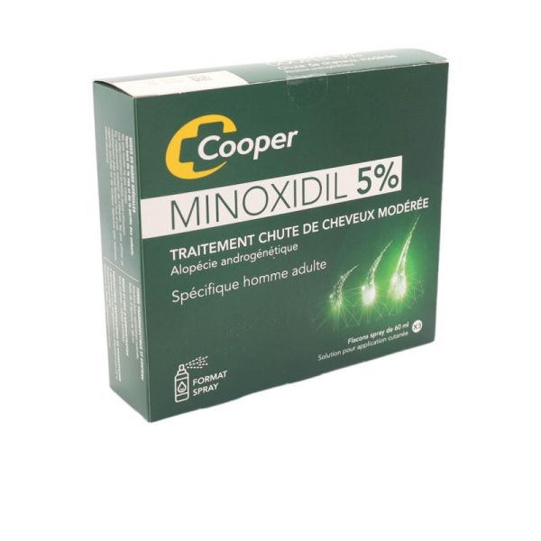 Minoxidil 5 % cooper Solution pour application cutanée  Bte/3