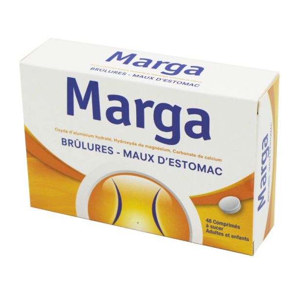 Marga maux d'estomac - 48 comprimés à sucer