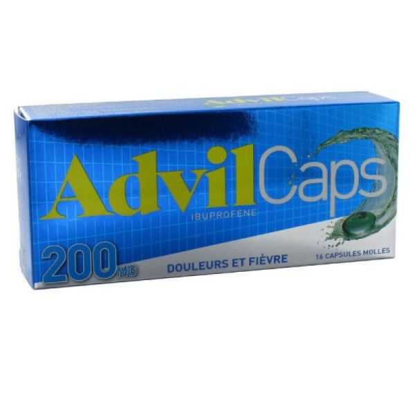 Advilcaps 200 mg, 16 capsules molles