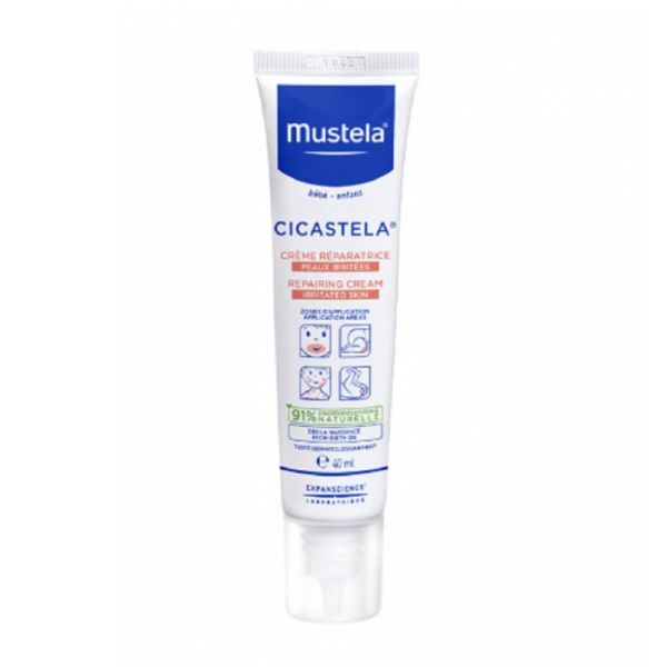 MUSTELA CICASTELA Crème Réparatrice 40ml - Répare, Apaise, Assainit les Peaux Irritées