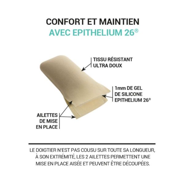 EPITACT Doigtiers Ajustables Bte/2 - Protection Orteils, Doigts (Cor Pulpaire/Dorsal) Epithélium 26