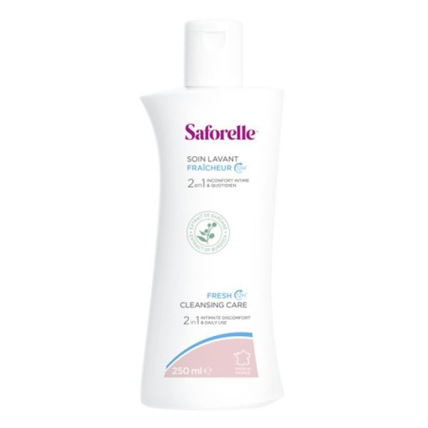 SAFORELLE Soin Lavant Fraîcheur 12H 250ml - Toilette Intime et Corporelle - Peaux Sensibles