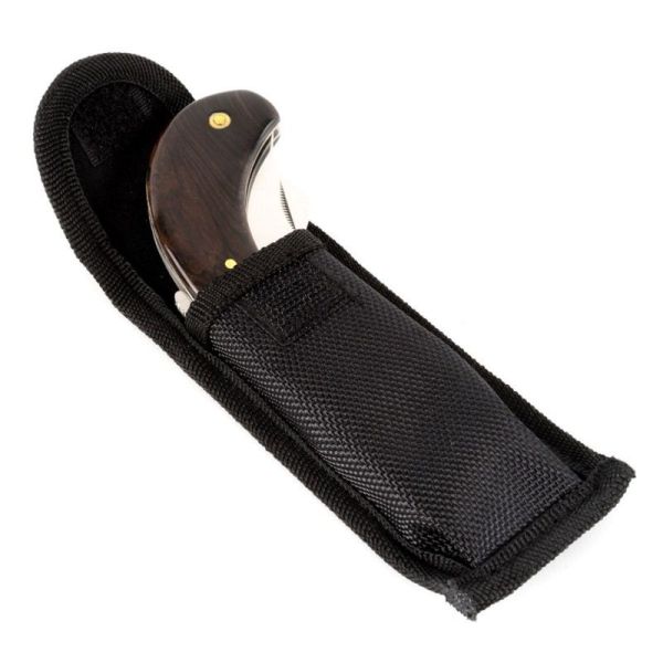 Couteau Fourchette Pliant 4 Dents avec Etui de Transport - O2361 - 1 Unité