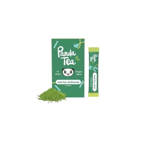 panda tea -Thé Matcha Cérémonie Bio 10 Sticks - 3760293231167