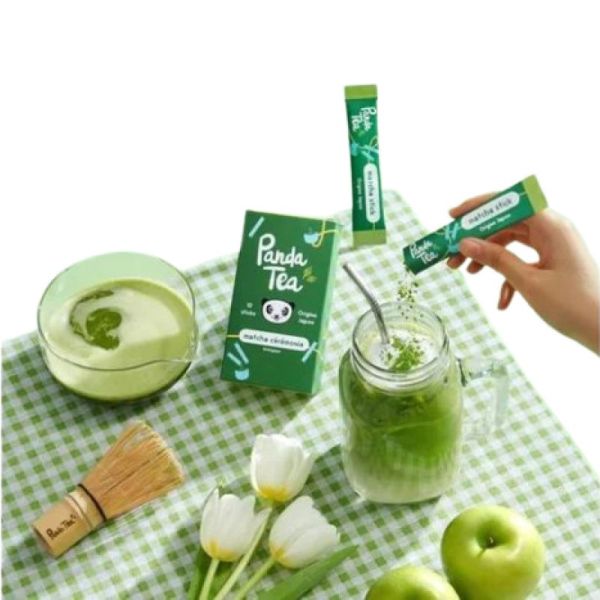 panda tea -Thé Matcha Cérémonie Bio 10 Sticks - 3760293231167
