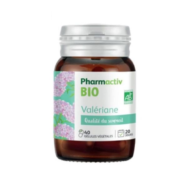 PHARMACTIV BIO Valériane 40 Gélules Végétales - Qualité du Sommeil