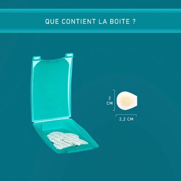 COMPEED 10 Pansements Oeil de Perdrix Moyen Format 2.2 x 2.2cm - Technologie Hydrocolloïde