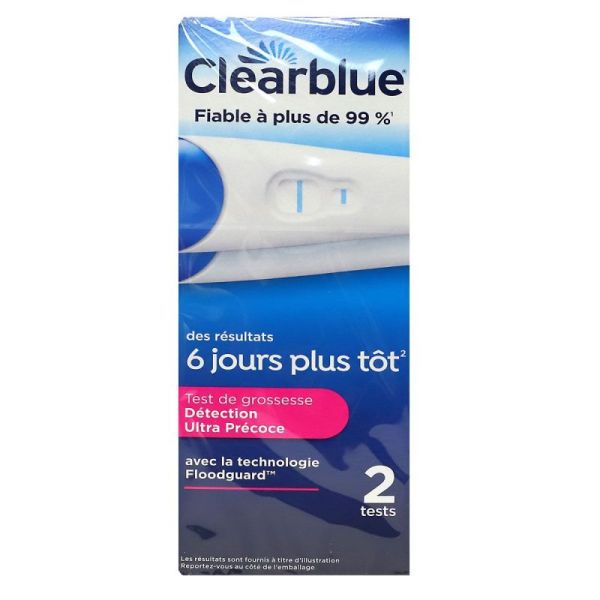 Clearblue Test Grossesse Détection Ultra Precoce x2