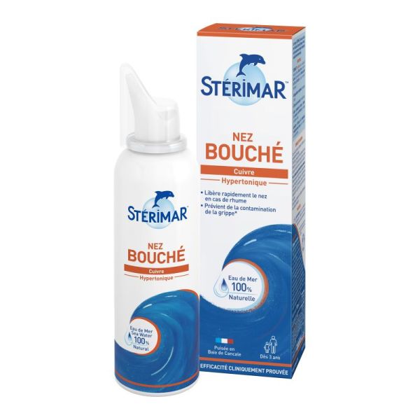 STERIMAR NEZ BOUCHE au Cuivre - Hypertonique - 100ml