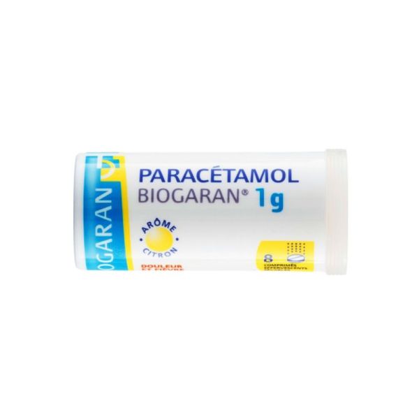 Paracétamol 1000 mg Biogaran, 8 comprimés effervescents sécables