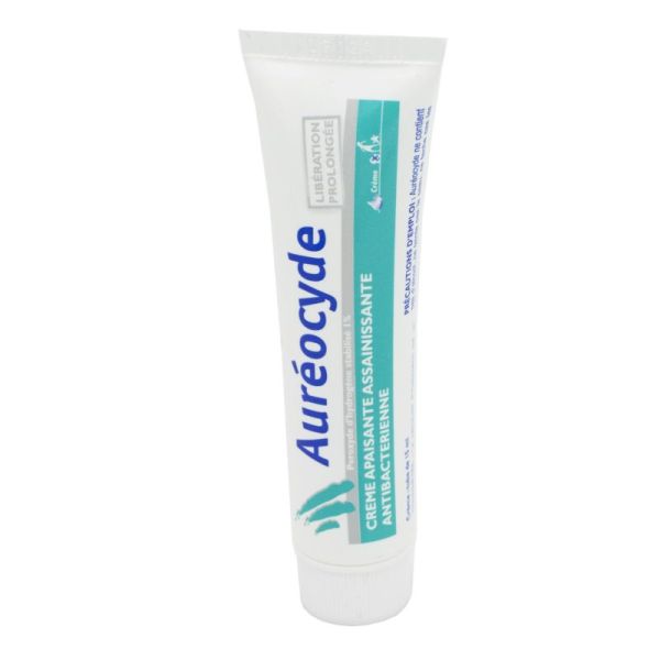 AUREOCYDE 15ml Crème Apaisante Assainissante Anti-bactérienne - Libération Prolongée