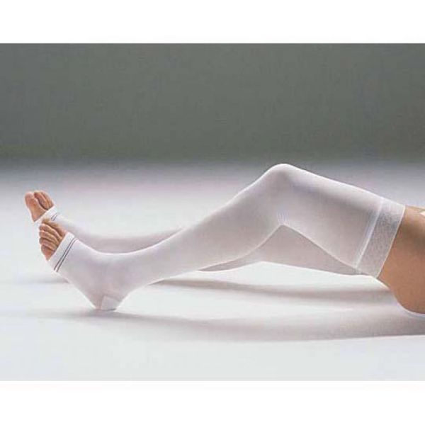 VENOFLEX Clinic Blanc - Bas Cuisse Anti Stase de Contention Classe 2 - 15-20 mmHg / 20.1-27 hP