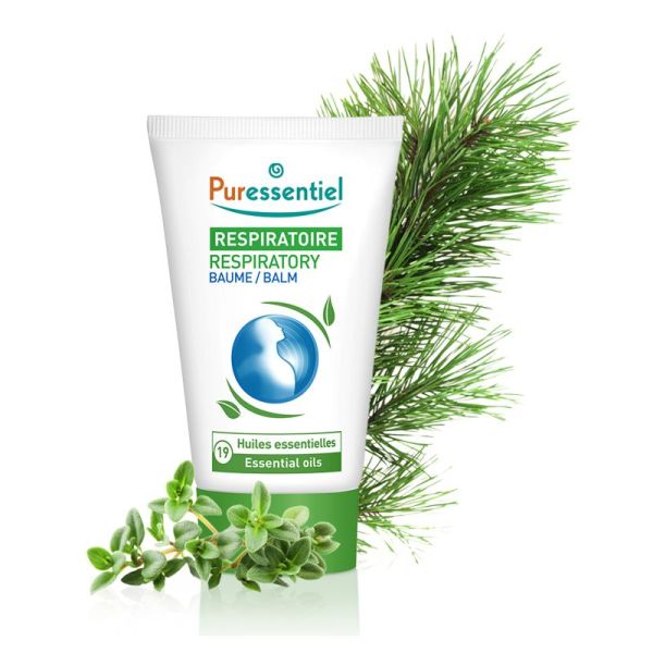 PURESSENTIEL RESPIRATOIRE Baume de Massage aux 19 Huiles Essentielles  - 50 ml