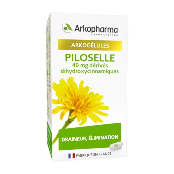 ARKOGELULES Piloselle 40mg de Dérivés Dihydroxycinnamiques - Bte/45 - Draineur, Elimination